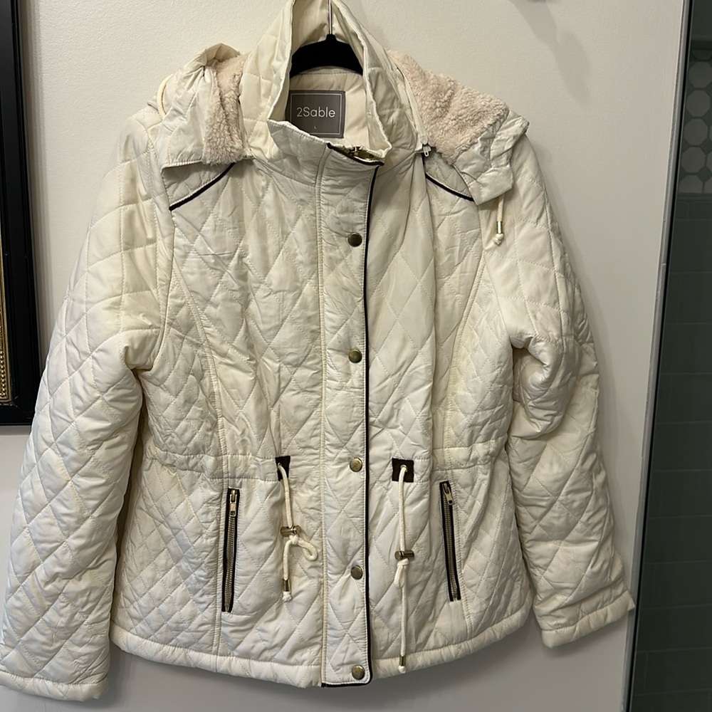 Sherpa Lined Jacket with Removable Hood